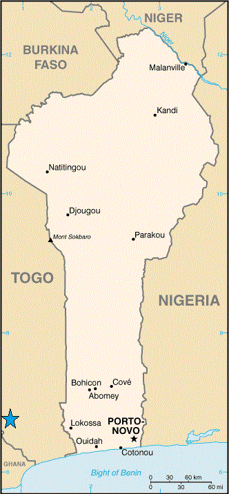 Localisation de Kpalim (Togo)